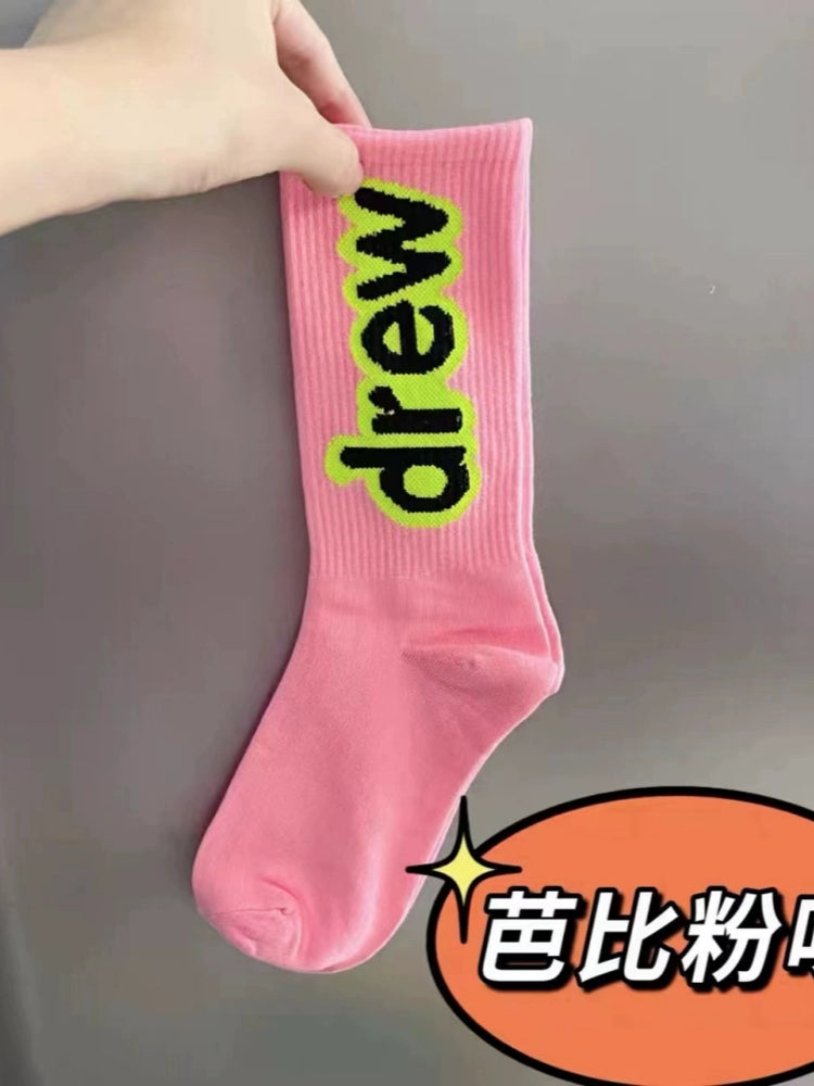 "Drew" Embroidered Ankle Socks