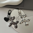 Mirrored Balloon Dog Keychain
