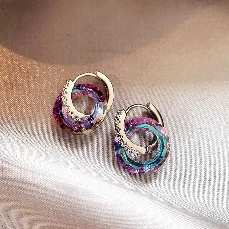 Galaxy Nebula Hoop Earrings