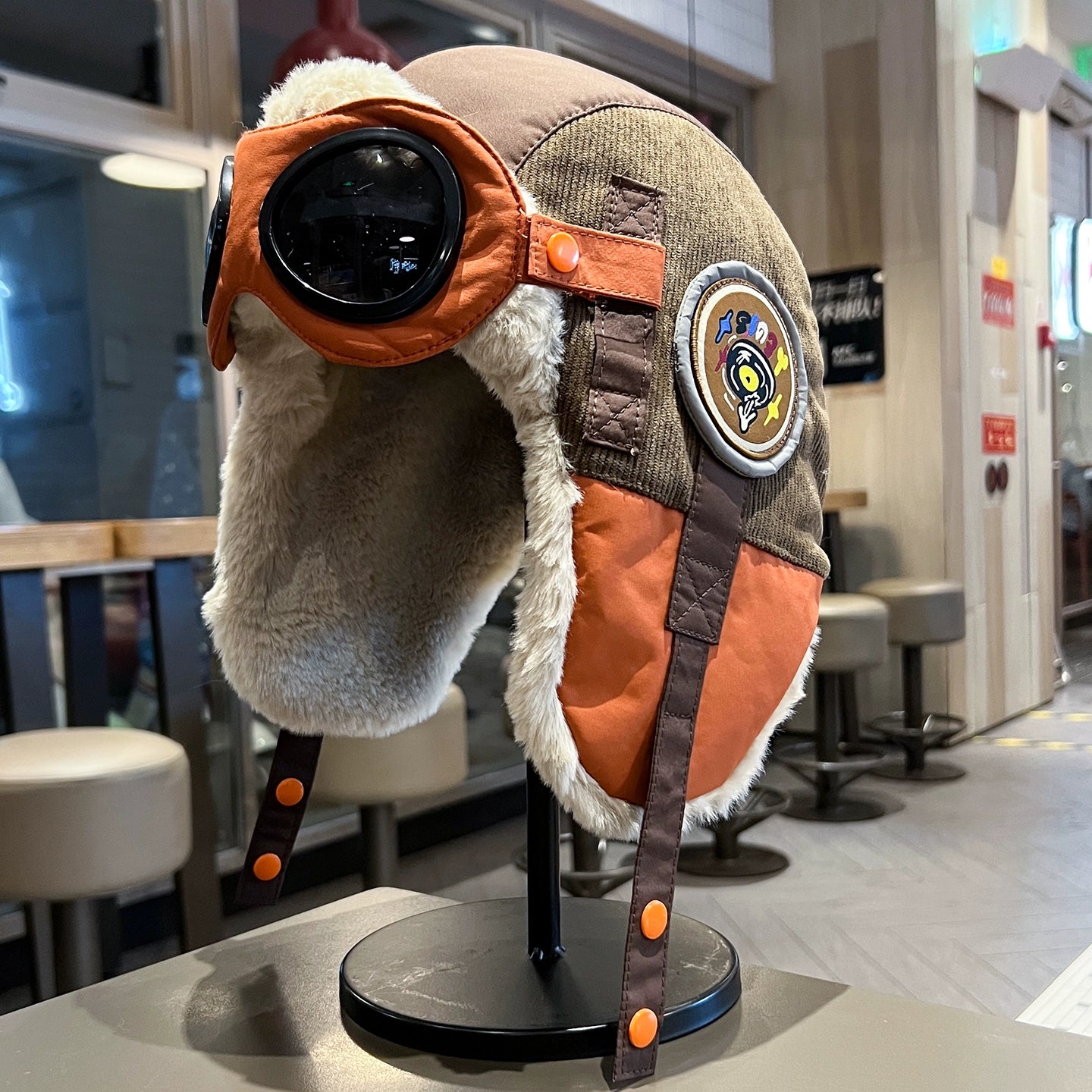 Retro Aviator Hat with Goggles