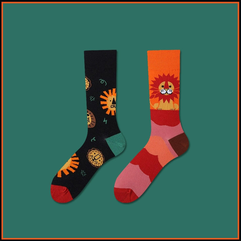 Mismatched Novelty Crew Socks