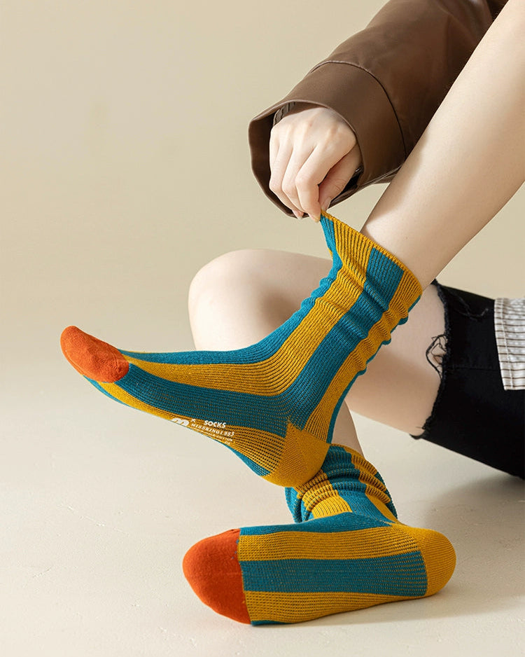 Vibrant Fashion Striped Socks
