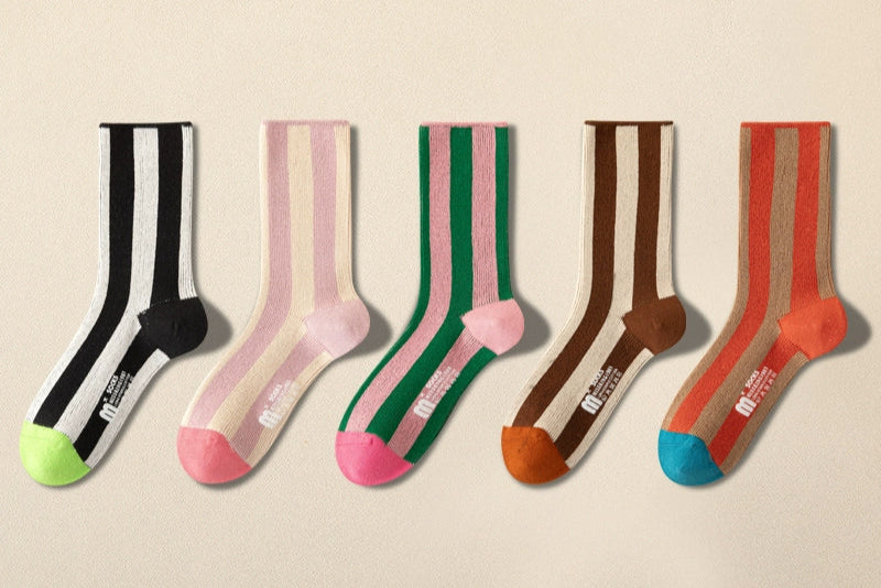 Vibrant Fashion Striped Socks