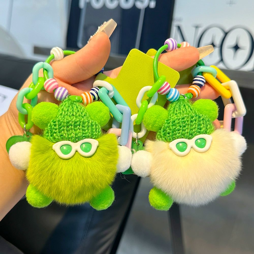 Plush Soot Ball Keychain