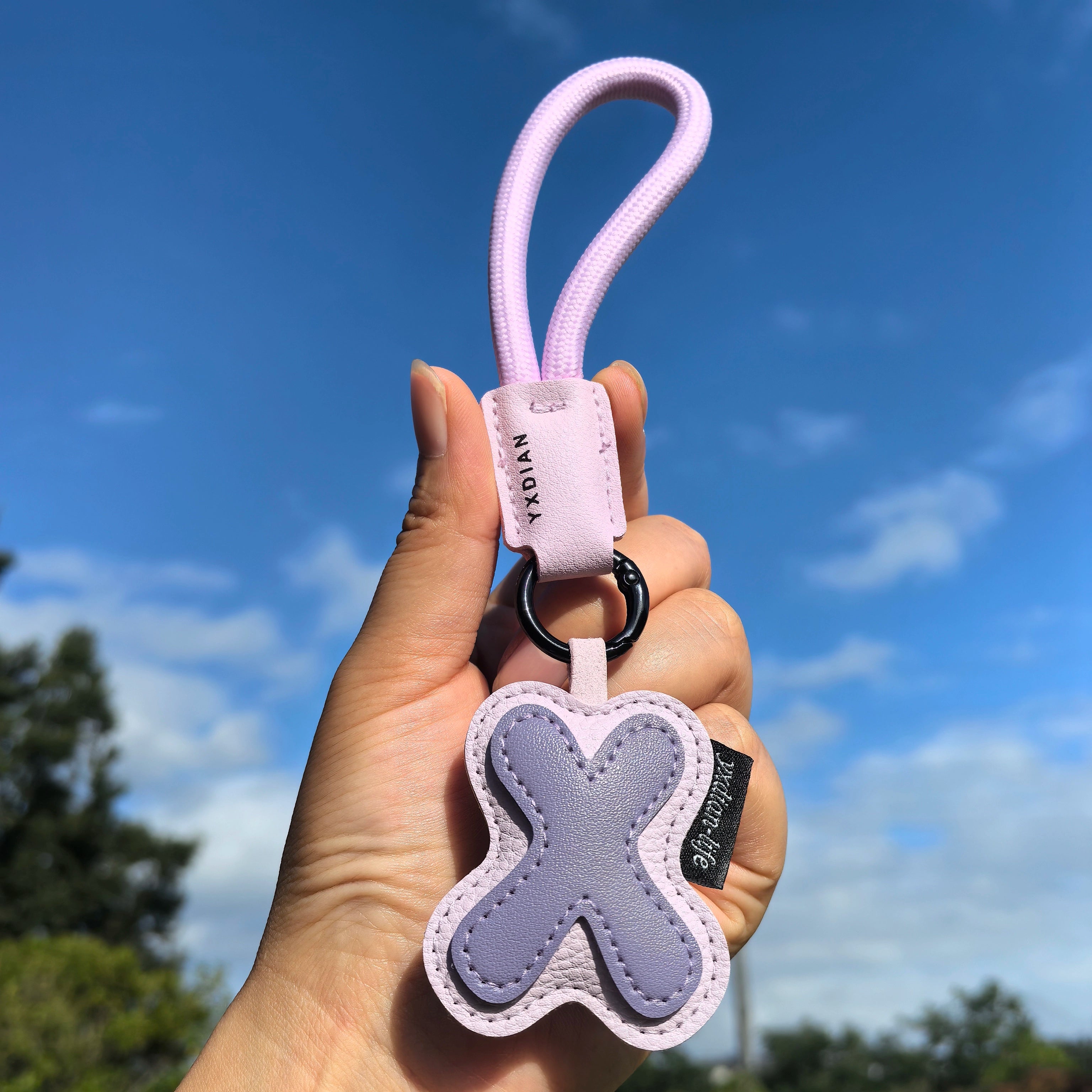 Leather Letter Keychain