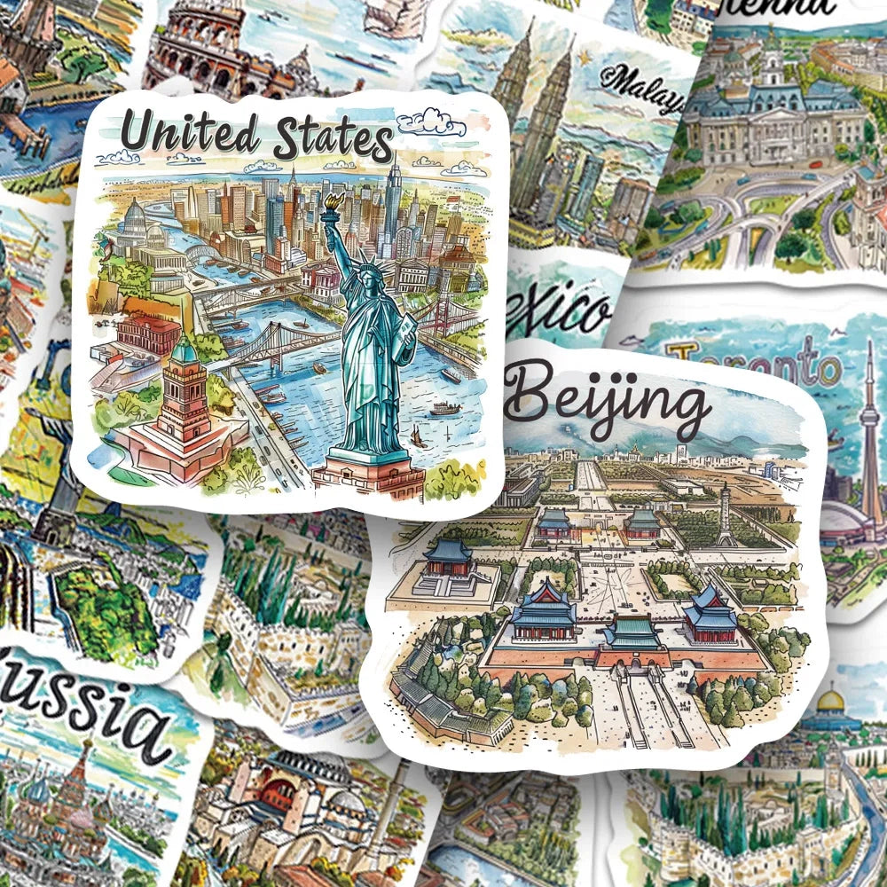 World Travel Sticker Pack