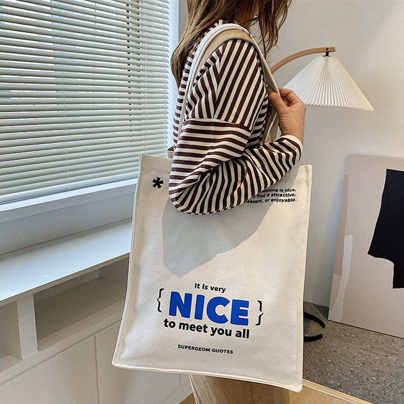 Large Capacity Canvas Casual Tote Bag