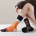 Mismatched Trendy Design Crew Socks