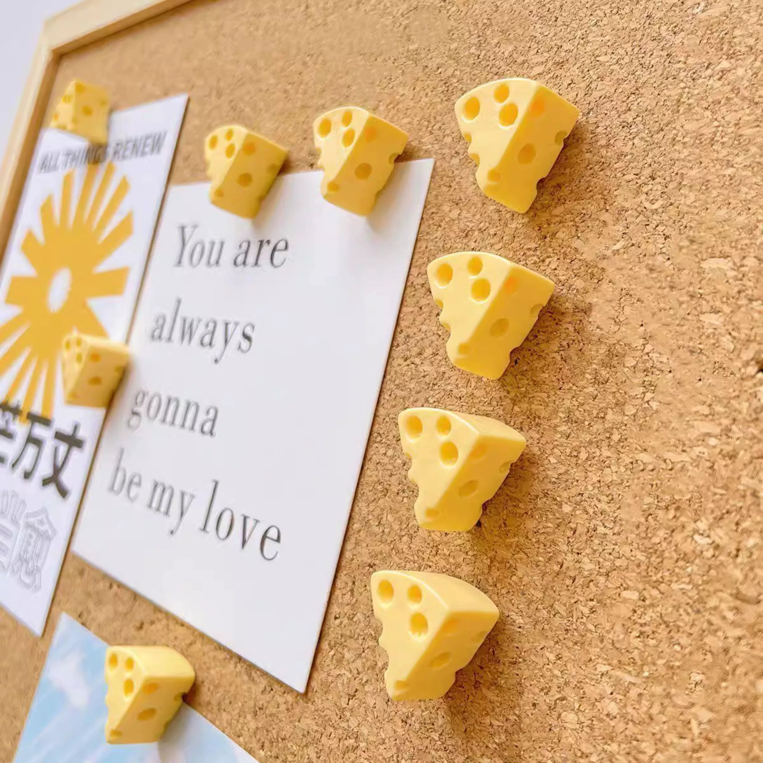 Cheese Wedge Push Pins Set