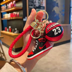 AJ Sneakers and Basketball Keychain