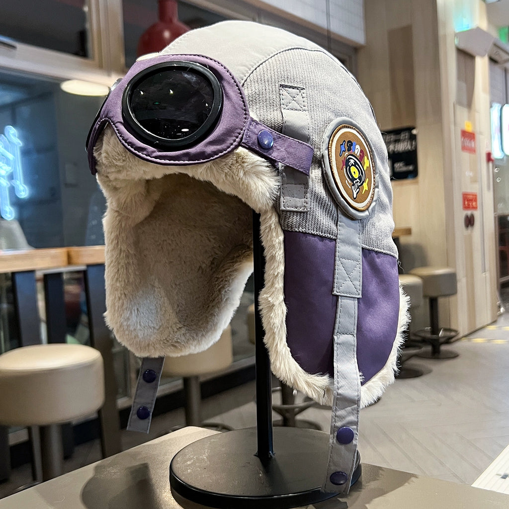 Retro Aviator Hat with Goggles