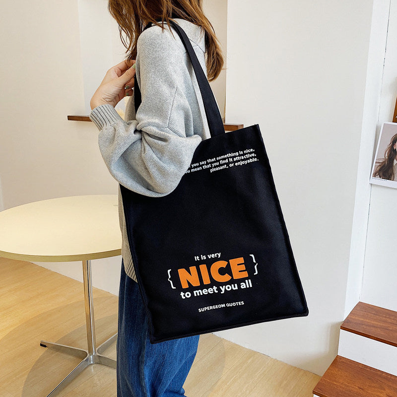 Large Capacity Canvas Casual Tote Bag