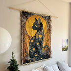 Gustav Klimt Golden Cat Tapestry
