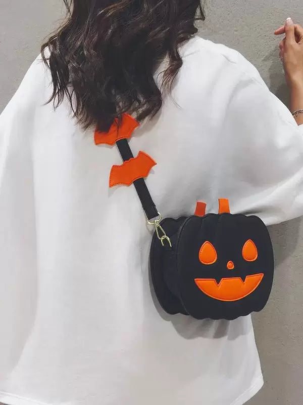 Devilish Pumpkin Crossbody Bag