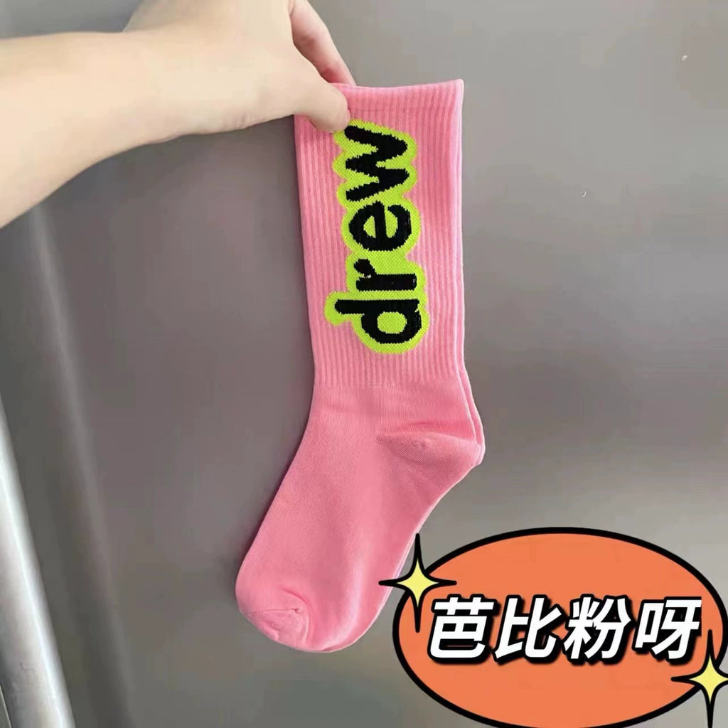 "Drew" Embroidered Ankle Socks