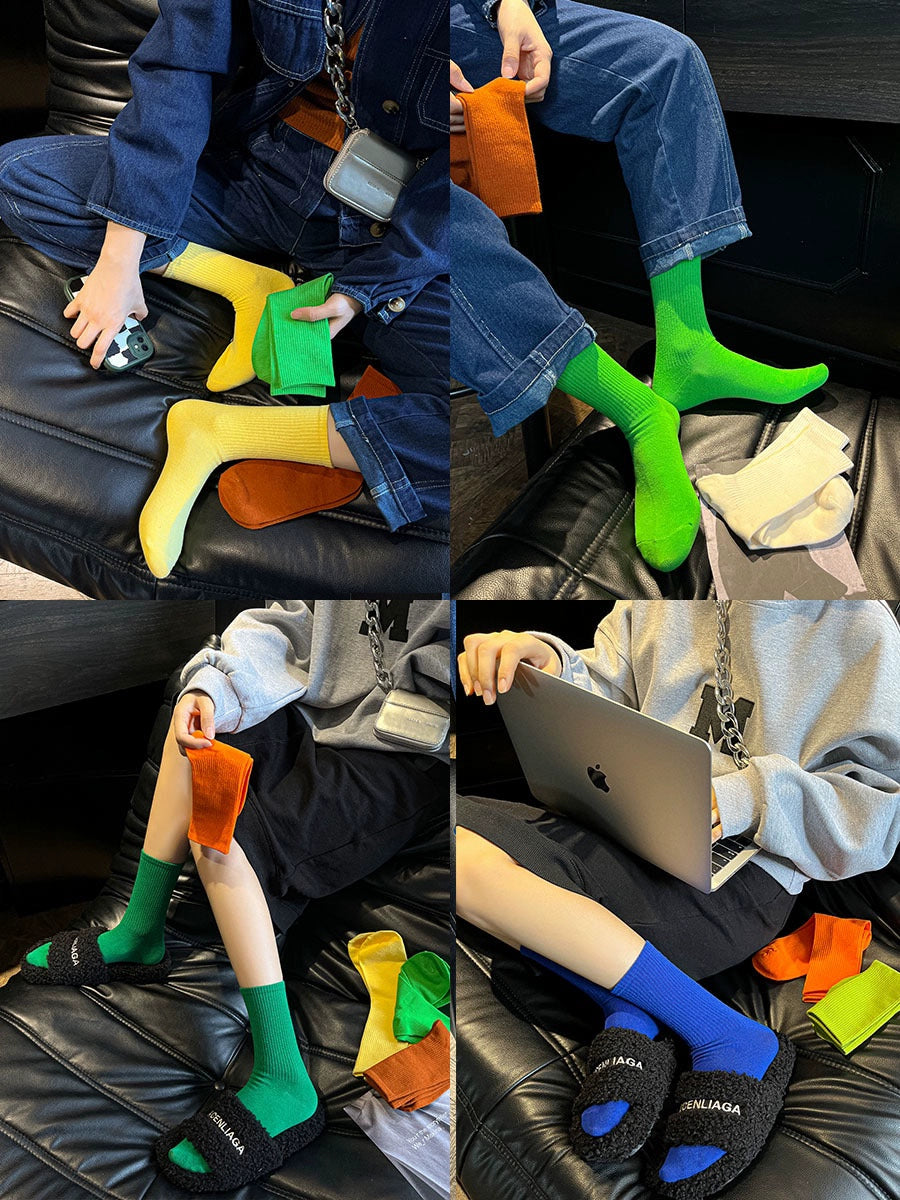 Neon Color Ankle Socks