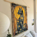 Gustav Klimt Golden Cat Tapestry