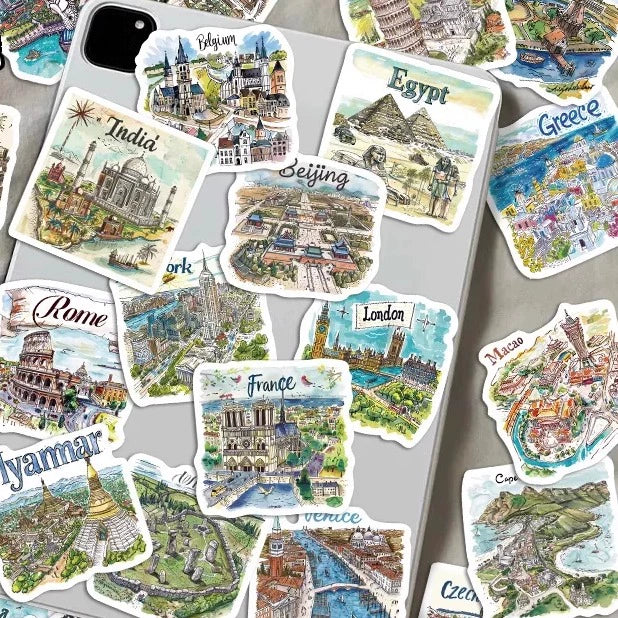 World Travel Sticker Pack