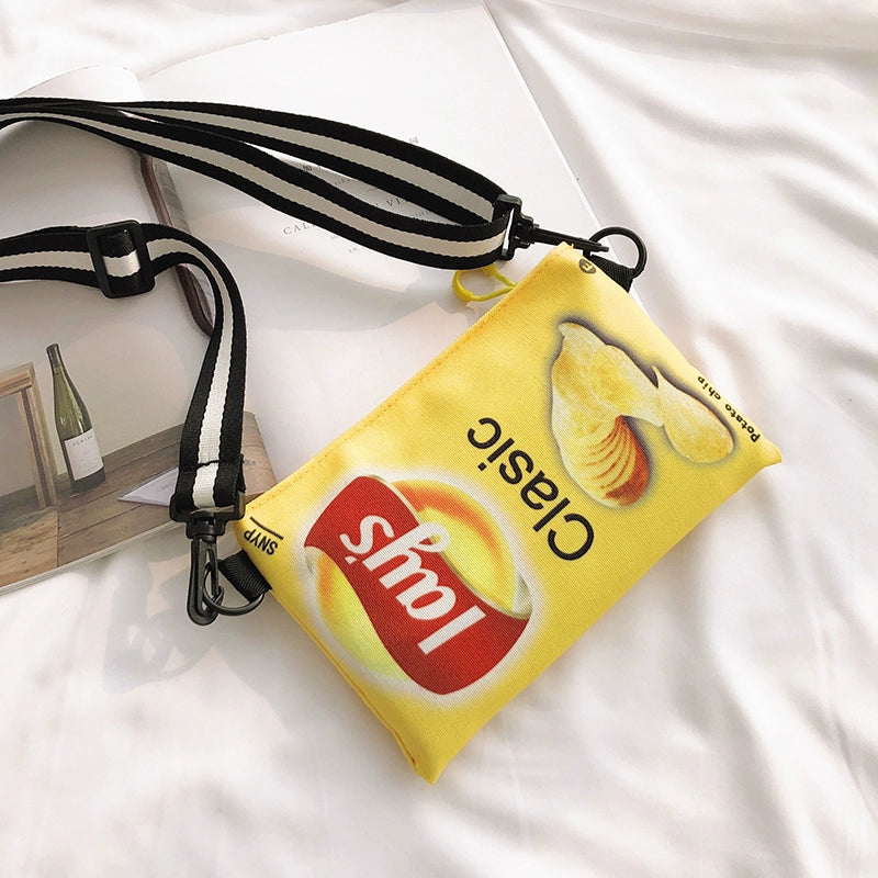 Crisp Chip Bag Novelty Sling Bag
