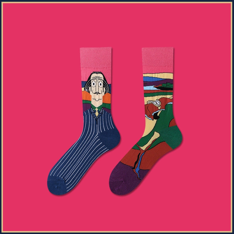 Mismatched Novelty Crew Socks