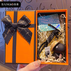 Dino in Straw Hat Keychain