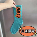 "Drew" Embroidered Ankle Socks