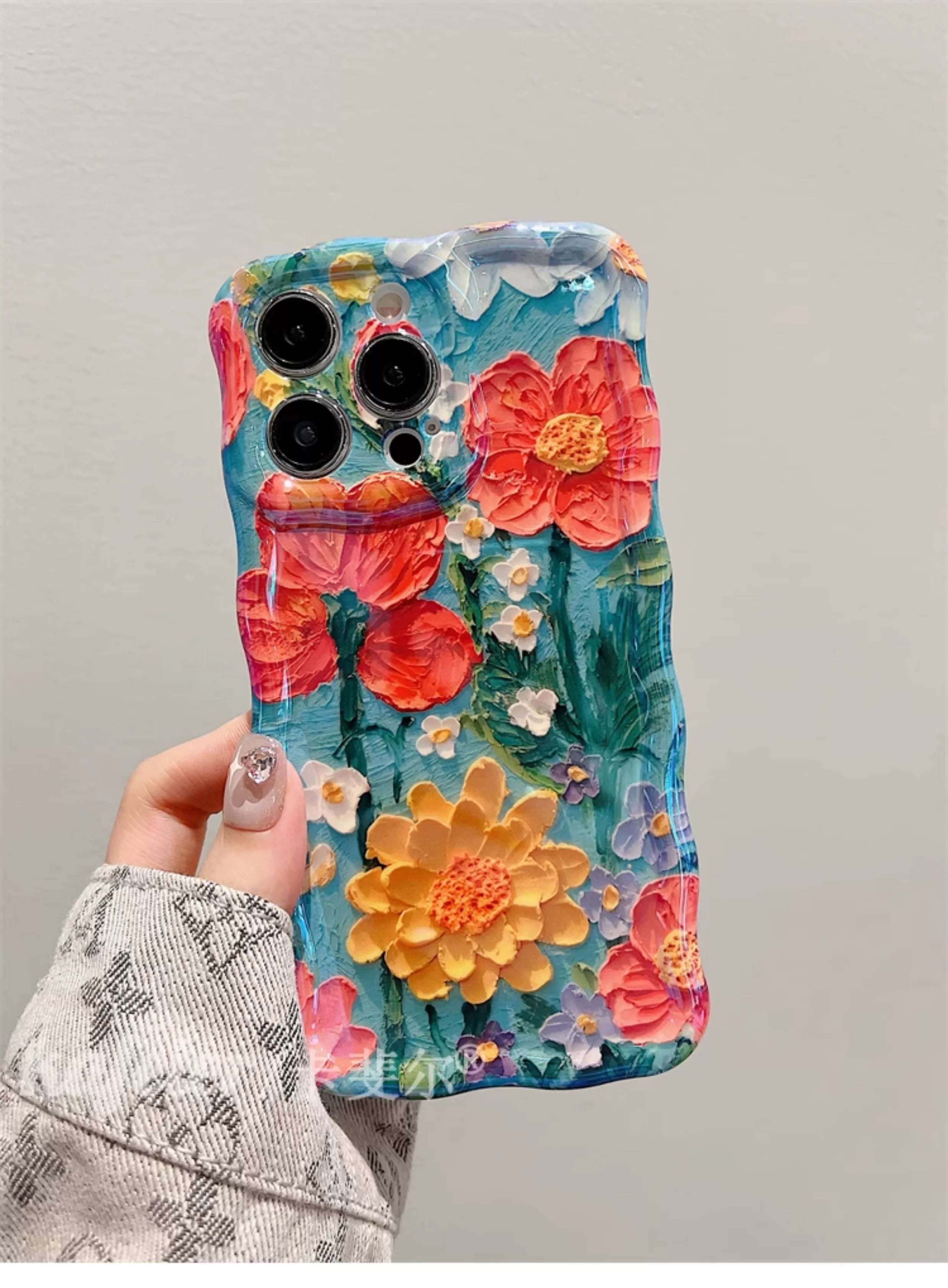 Oil Painting Flower Phone Case