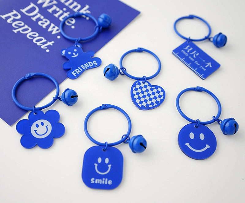 Klein Blue Acrylic Keychain