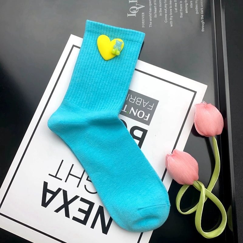 Candy Color Novelty Socks