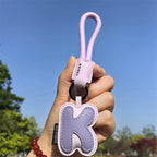 Leather Letter Keychain
