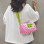 Checkerboard Pillow Sling Bag