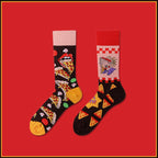 Mismatched Novelty Crew Socks