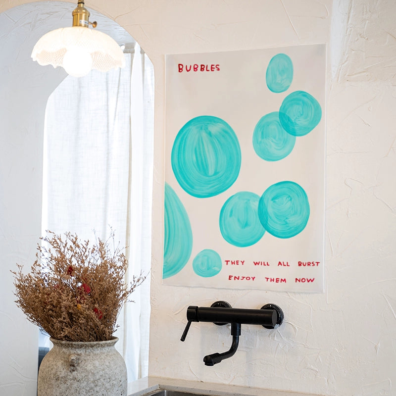 Enjoy The Bubbles Now Tapestry