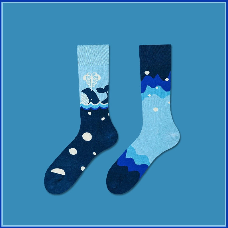 Mismatched Novelty Crew Socks