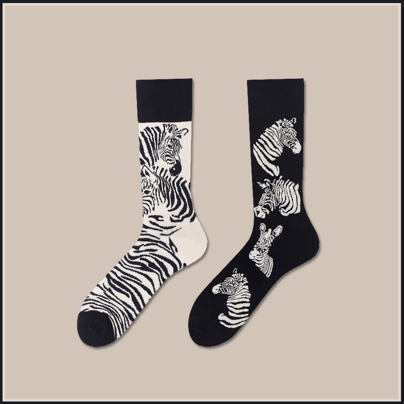 Mismatched Novelty Crew Socks
