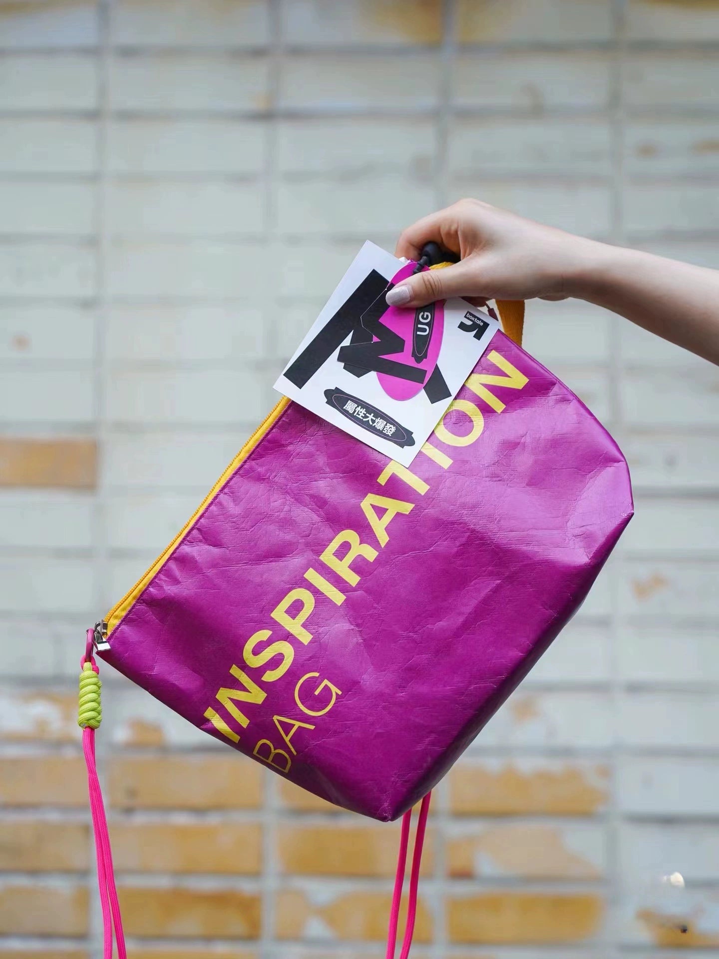 DuPont Paper Style Vibrant Color Block Sling Bag