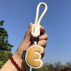 Leather Letter Keychain