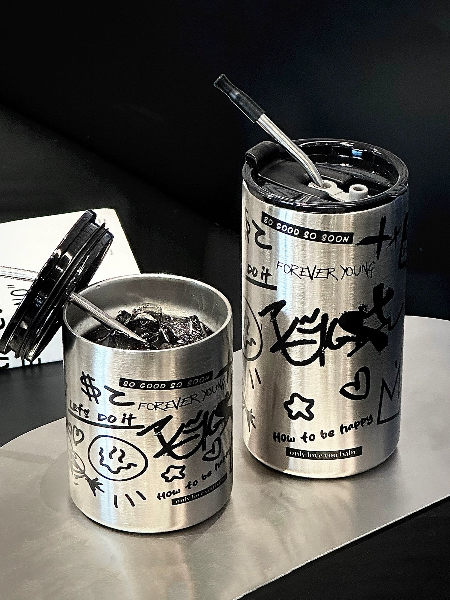 Graffiti Straw Tumbler