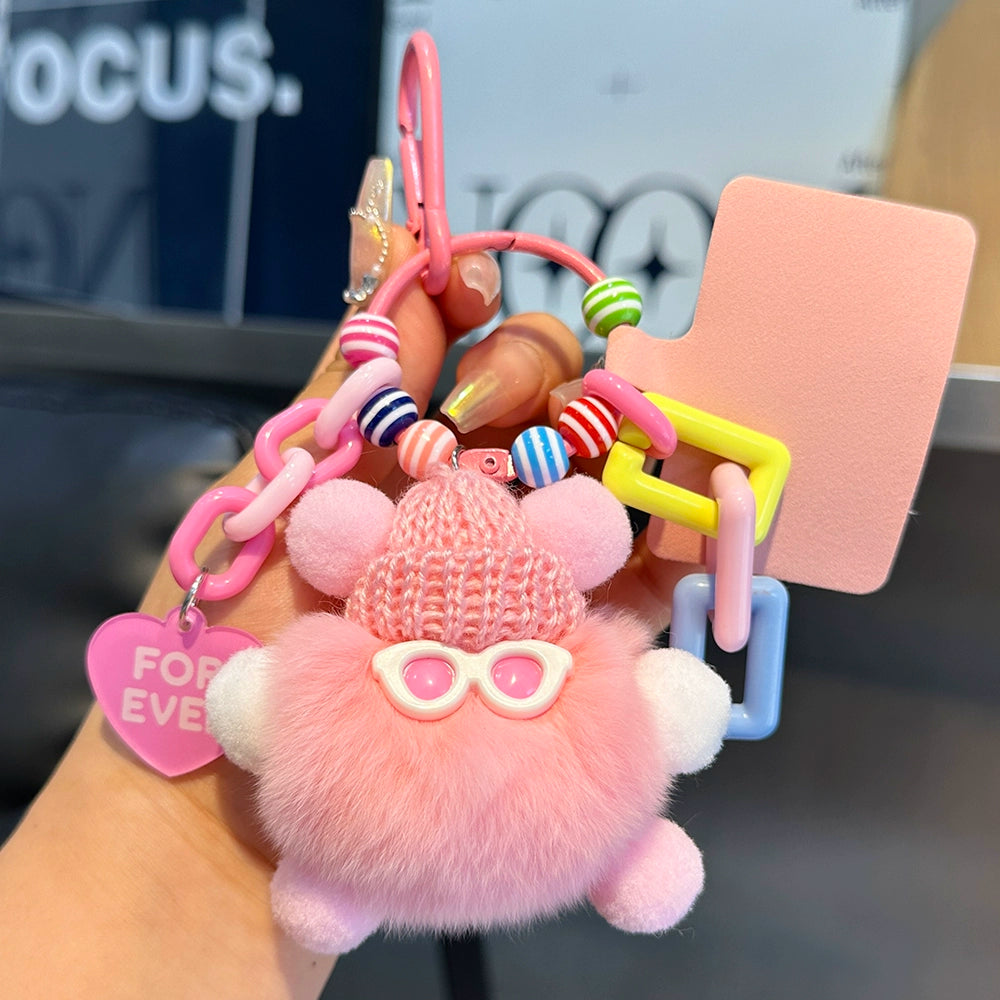 Plush Soot Ball Keychain