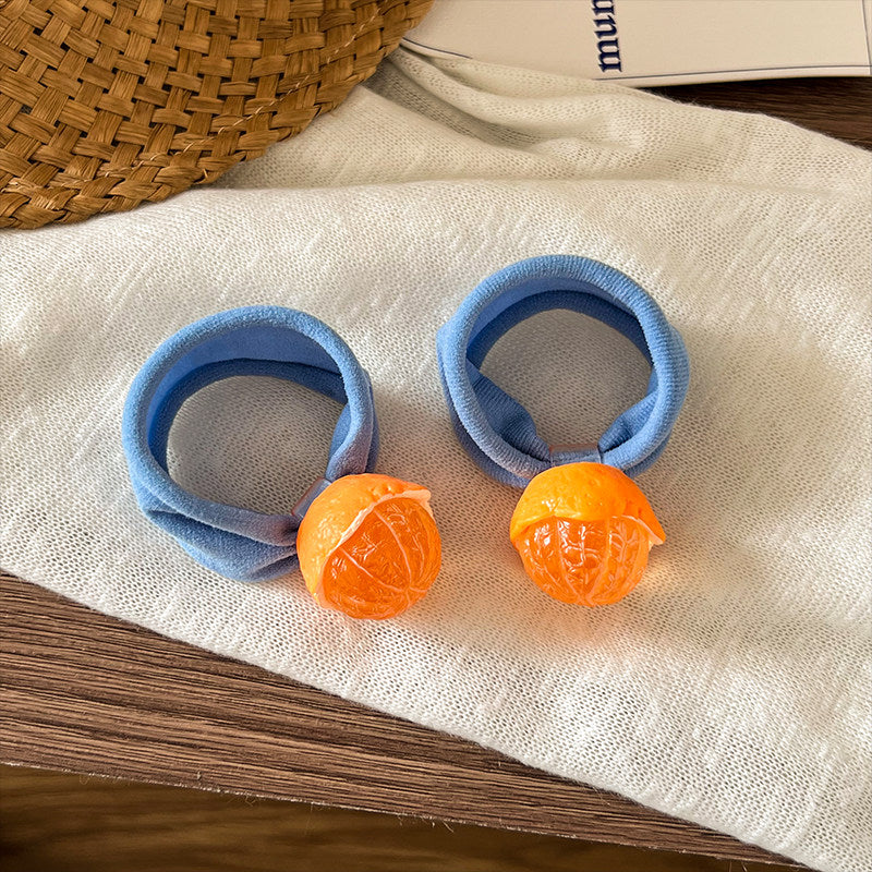 Cute Orange Ponytail Holders