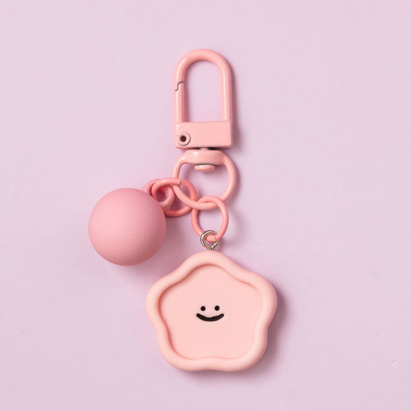 Macaron Smiley Face Keychain
