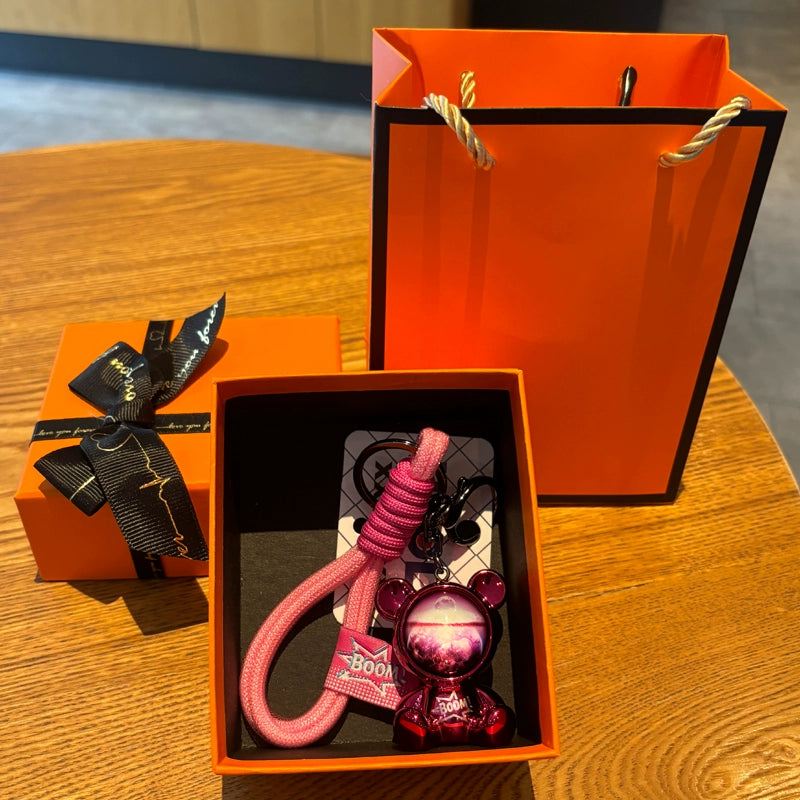 Galaxy Space Bear Keychain