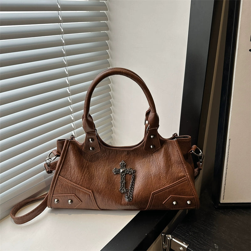 Gothic Cross Hobo Bag