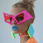 Geometric Oversized Sunglasses