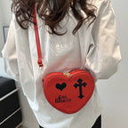 Gothic Heart Crossbody Bag