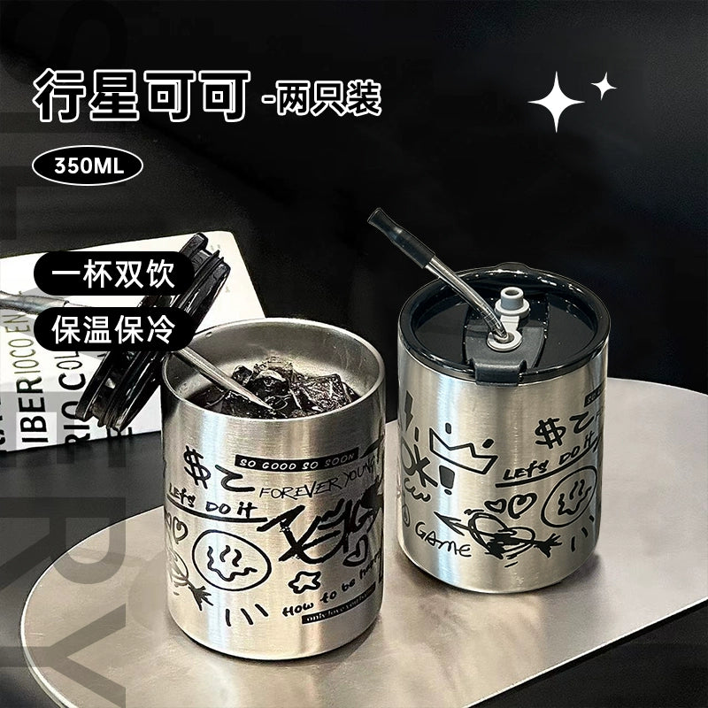 Graffiti Straw Tumbler