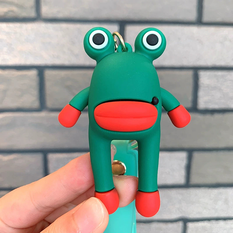 Ugly Cute Silly Face Keychain