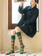 British Preppy Style Knee High Socks