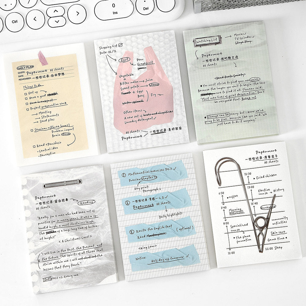 Vintage Dopamine Memo Pad Set