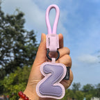 Leather Letter Keychain